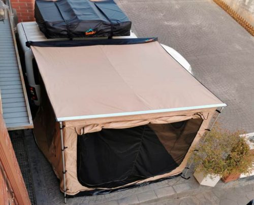 Domin Go! Toldo 200×250 gris - Toldo para furgoneta camper – Camping Sport