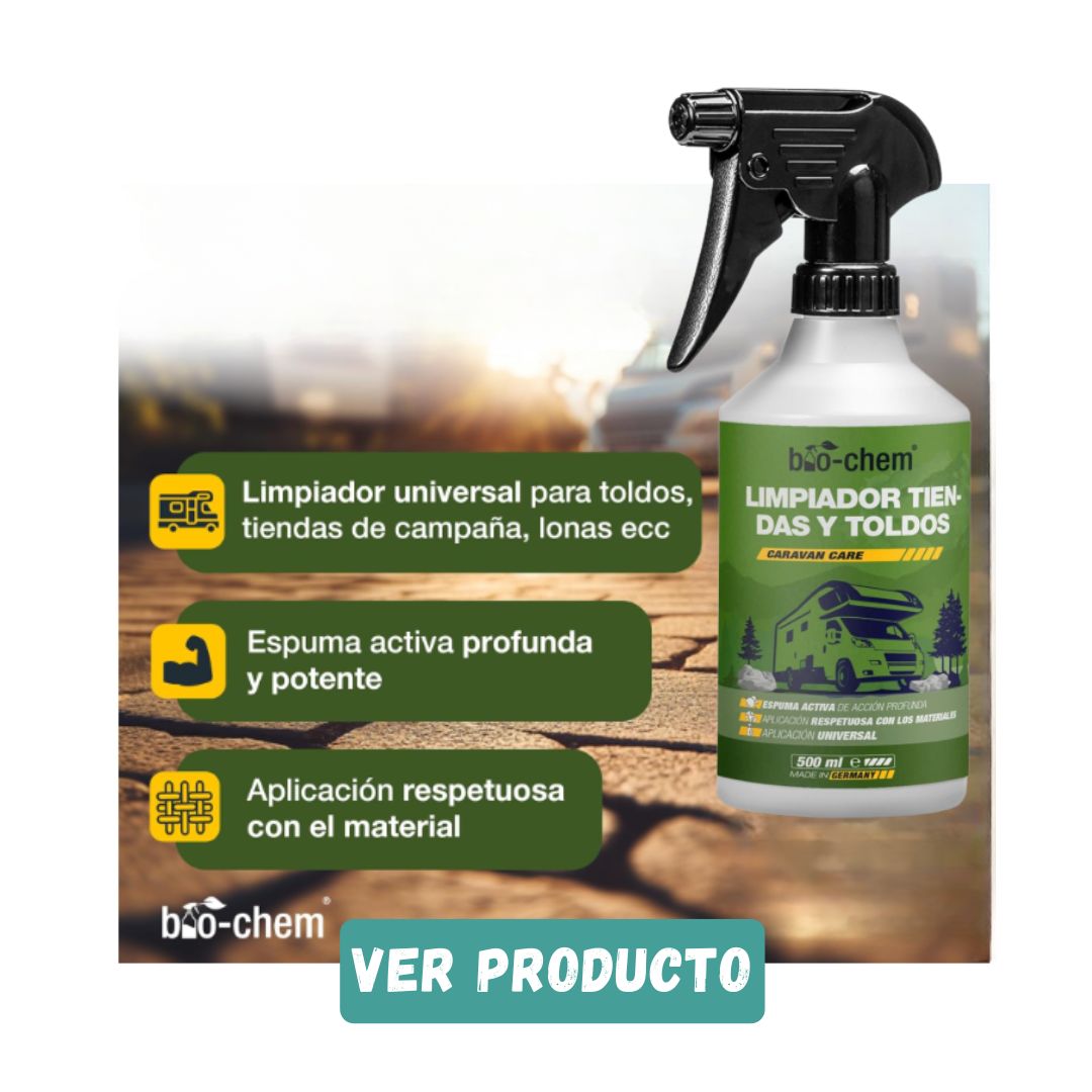 Limpiador para lona de tienda de techo