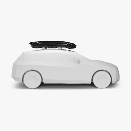 Cofre de techo Thule Motion 3 XL Low Negro instalado en coche